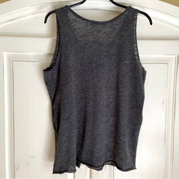 Project Social T Textured V-Neck Tank -- Vintage Black - Picture 4 of 9